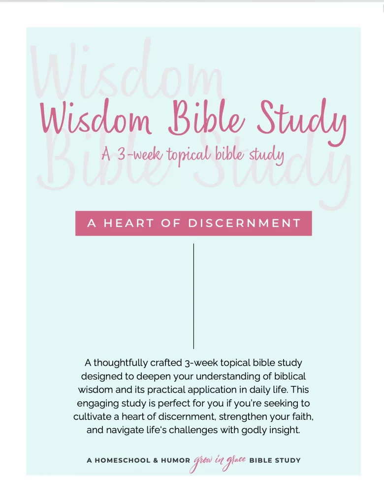 wisdom Bible study