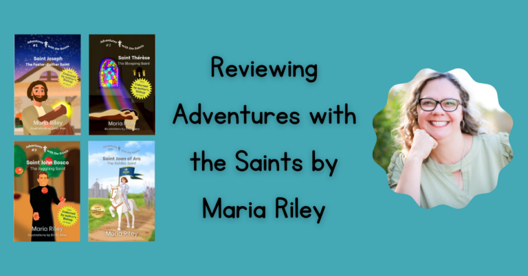Uc Maria Riley Reviewing Adventures with the Saints by Maria Riley - In Our Homeschool