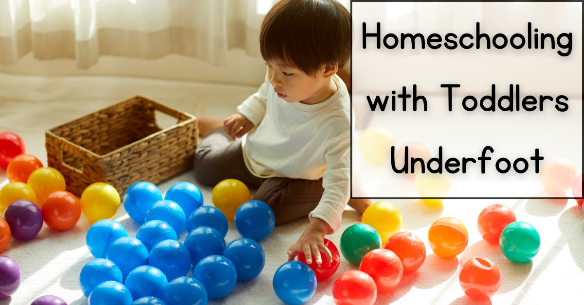 Read more about the article Homeschooling with Toddlers Underfoot
